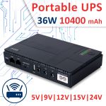 Источник бесперебойного питания для роутера DC1036P (36 Вт, 10400 mah) Black