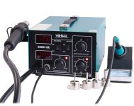 Паяльна станція 2 в 1 YIHUA 852D+SE pump / термофен + паяльник / компресор / 4 насадки / 650 Вт