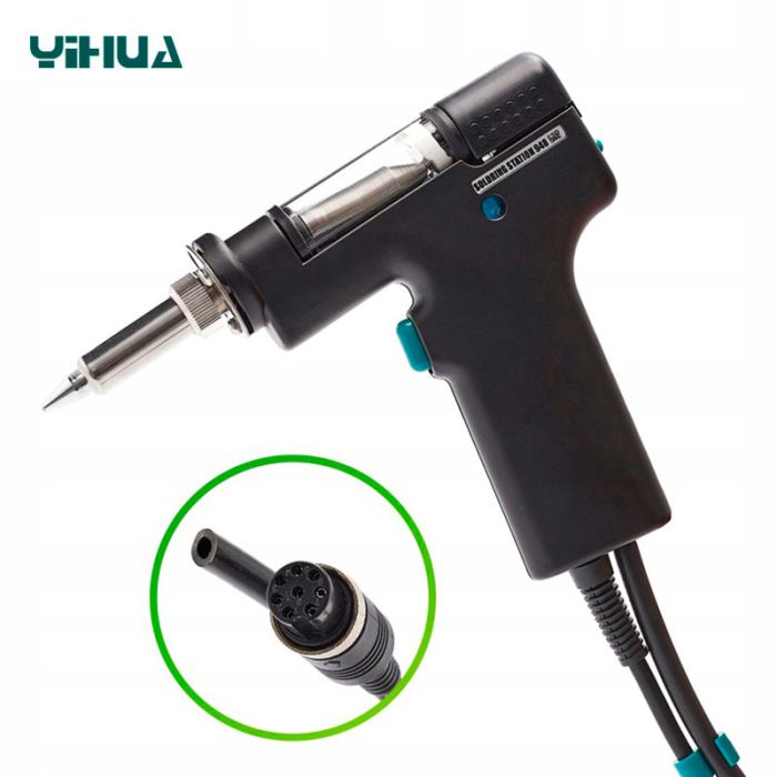 Паяльная станция 2 в 1 YIHUA 948-I / паяльник + вакуумный оловоотсос / 200-480°C / 90 Вт