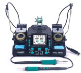 Паяльная станция 2 в 1 YIHUA 982D-II / 2 паяльника C210 + C245 / 3+3 канала памяти / 90-450°C / 160 Вт