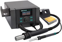 Паяльна станція 2 в 1 QUICK 8686 Pro / термофен + паяльник / 100-500°C / 50 л/хв / 1350 Вт