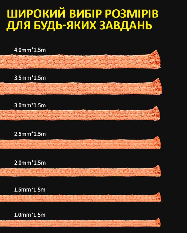 Оплетка для снятия припоя Mechanic R350 / длина 1.5 м / ширина 3.0 мм
