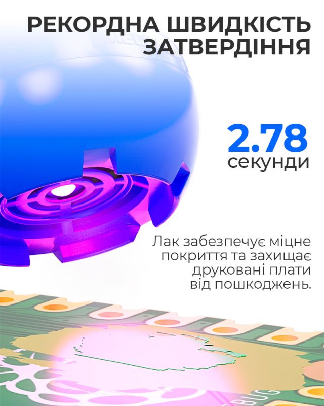 Ультрафиолетовый лак Mechanic SU7 маска для пайки, ремонта плат / 10CC / синий