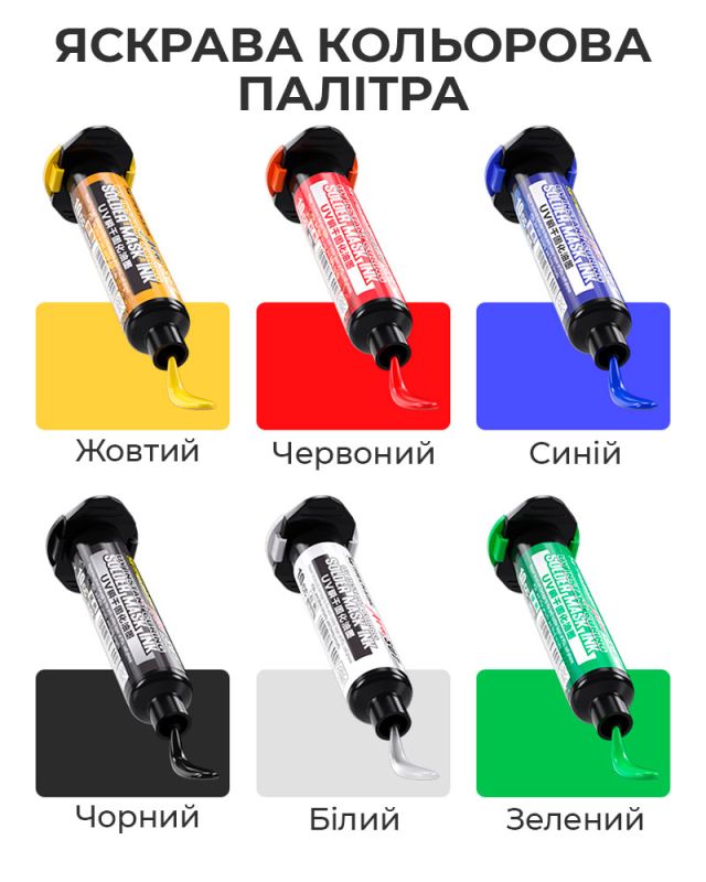 Ультрафиолетовый лак Mechanic SU7 маска для пайки, ремонта плат / 10CC / красный