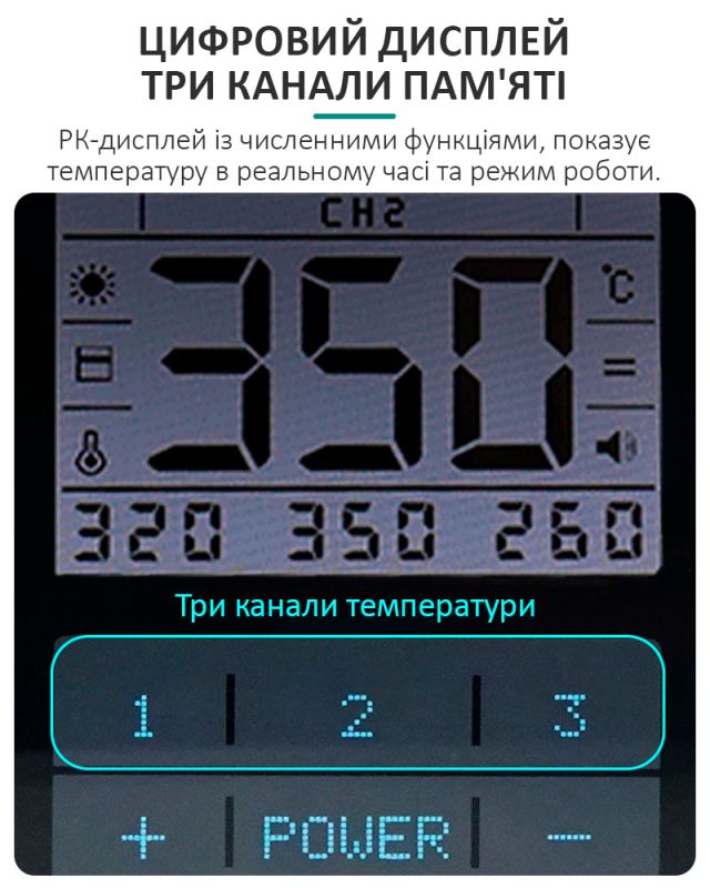 Паяльна станція QUICK TS1200A (Паяльник з датчиком температури) 120 Вт