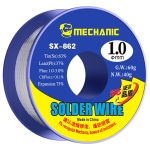 Припой для пайки Mechanic SX862 с канифольным сердечником / Sn 63%, Pb 37% / 60 г / 1.0 мм