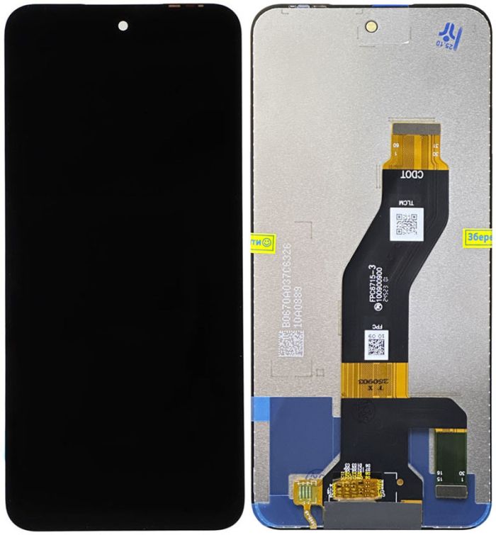 Дисплей + сенсор Tecno Spark Go 2 / KM4 Black - p/n: FPC6715-3