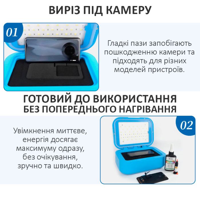 Вакуумный UV-бокс SUNSHINE SS-918B Plus / УФ лампа для ламинирования пленок, дисплеев / 30 Вт