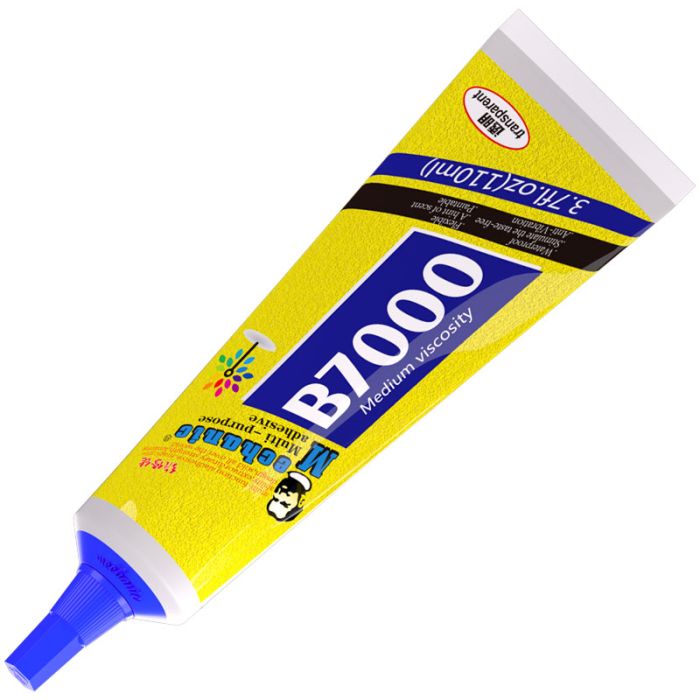 Клей силиконовый Mechanic B7000 / универсальный герметик для ремонта с дозатором / прозрачный 110 ml