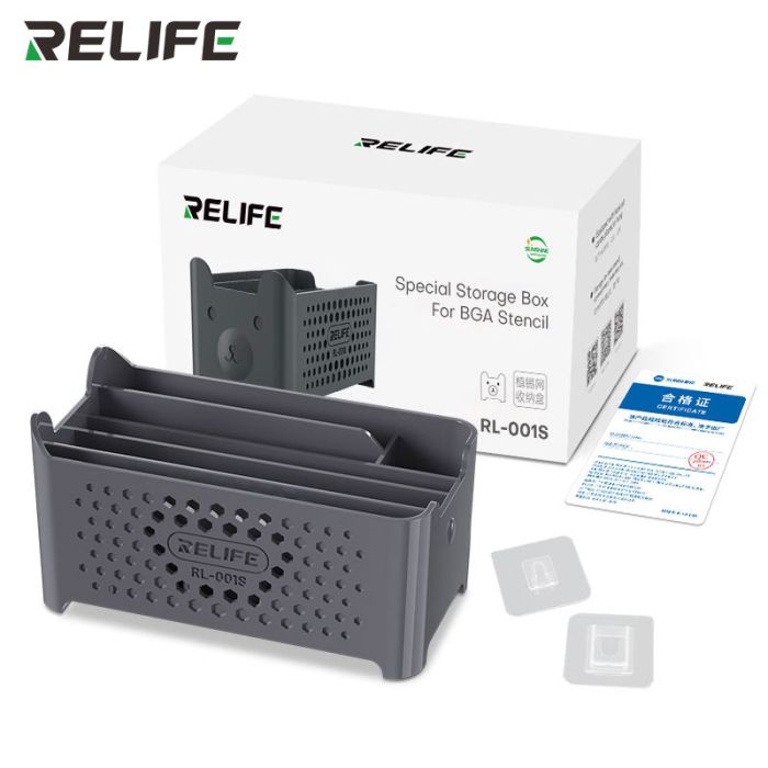 Органайзер Relife RL-001S для BGA трафаретов / инструментов / пластиковый / Grey