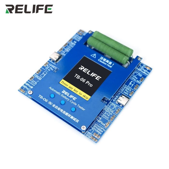 Програматор RELIFE TB-06 Pro для скидання циклів і відсотка зносу акумулятора iPhone 11 - 16 Pro Max