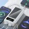 Power bank XIYT Y110 30000 mah + кабель 4 в 1 USB/Micro/Type-C/Lightning/Фонарик/Солнечная панель Black