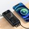 Power bank XIYT Y110 30000 mah + кабель 4 в 1 USB/Micro/Type-C/Lightning/Фонарик/Солнечная панель Black