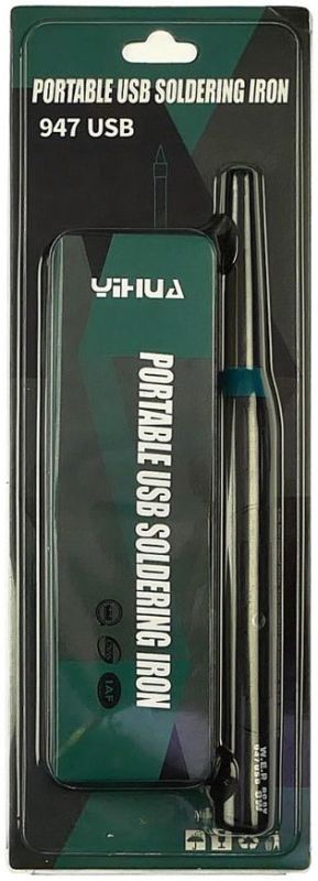 Паяльник WEP 947 USB портативный с подставкой (питание от USB 5V, 9W, t 500 гр C)