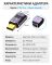Переходник Type-C на Type-C OTG адаптер (папа-мама) USB 4.0, 40 Гб/с, 240Вт, 8K, прямой