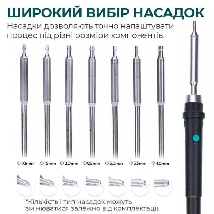 Паяльна станція 2 в 1 YIHUA 992D-II / прецизійний термофен + паяльник C210 / 90-450°C / 10 л/хв / 210 Вт