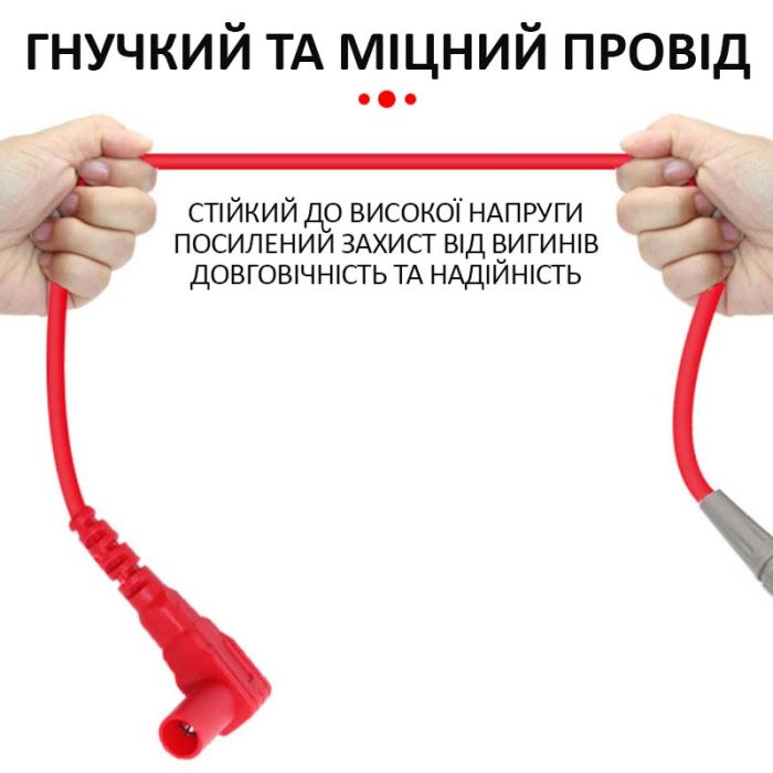 Щупы для мультиметра, тестера высококачественные CAT III / 600V / 10A / 85см