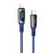 USB кабель Hoco S51 Type-C - Lightning 3A 20W PD 1.2m синій