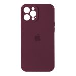 Silicone Case Full Camera Square side for iPhone 12 Pro Max Marsala