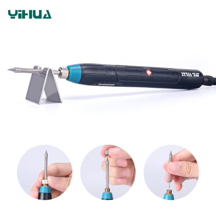 Паяльник YIHUA 947 USB портативний з підставкою 5V, 9W, 500 ° C
