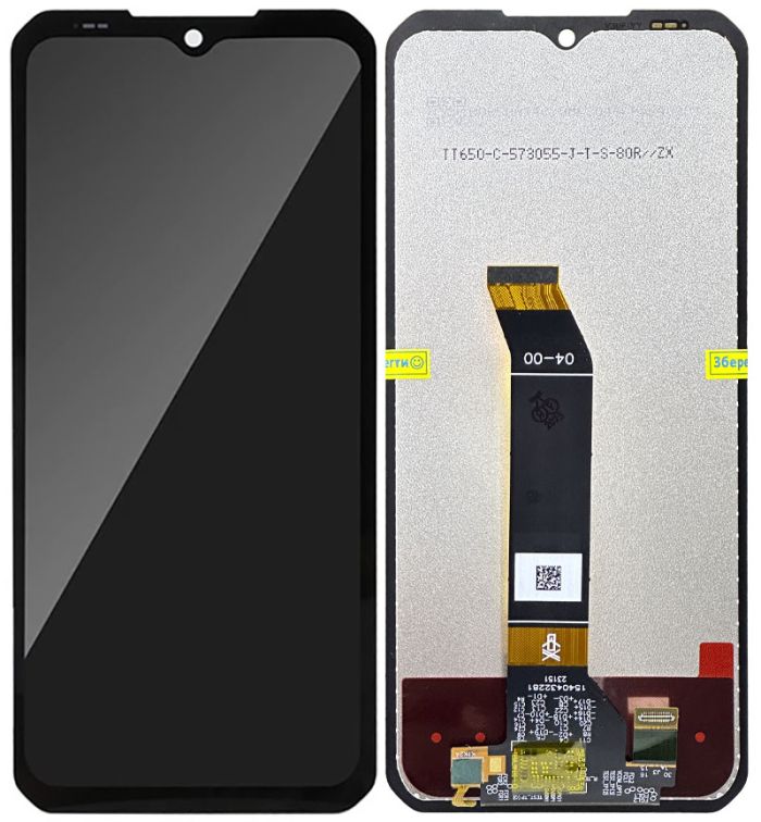 Дисплей + сенсор Doogee S100 / S100 Pro Black - p/n: 1540432281