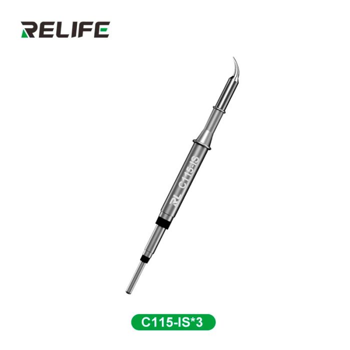Жало, наконечник Relife RL-C115-IS / изогнутый конус / для паяльника / паяльных станций