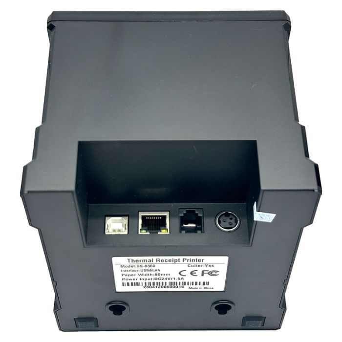 Портативный принтер чеков / этикеток Netum GS-8360 USB +LAN / термопринтер 80 мм