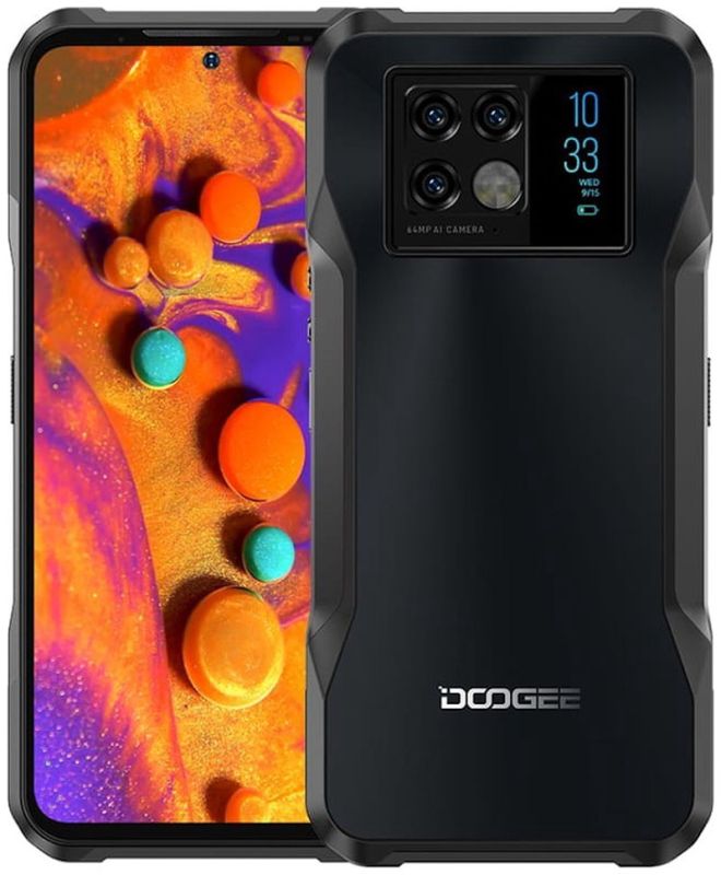 Смартфон Doogee V20 5G / 6.43'' Amoled / 8 + 256Gb / 6000 мАч / 64 + 16Mп / Grey / Восстановлен