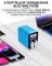 Швидкий зарядний пристрій RELIFE Q4 / 2xType-C PD / 2xUSB QC / TFT дисплей / 72W Max / Grey