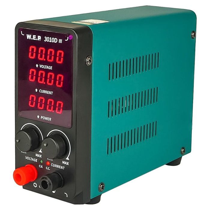 Блок питания WEP 3010D-III, 30V, 10A, импульсный, с цифровой индикацией (V/A/W)