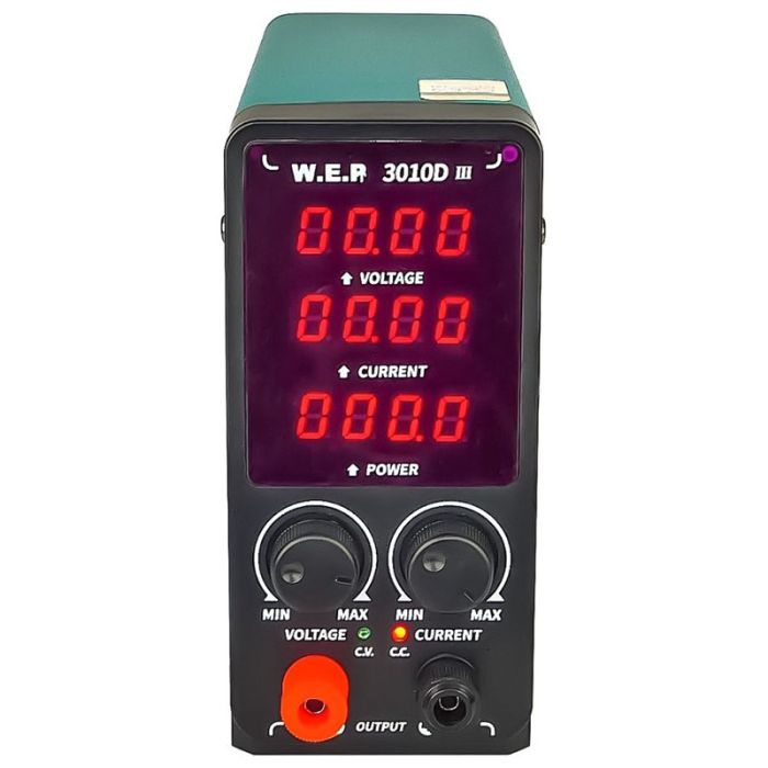 Блок питания WEP 3010D-III, 30V, 10A, импульсный, с цифровой индикацией (V/A/W)