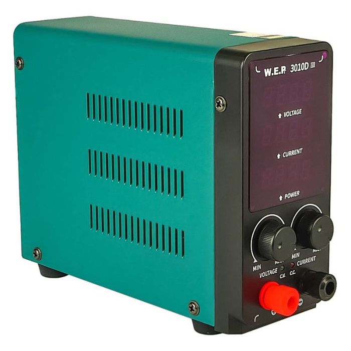 Блок питания WEP 3010D-III, 30V, 10A, импульсный, с цифровой индикацией (V/A/W)