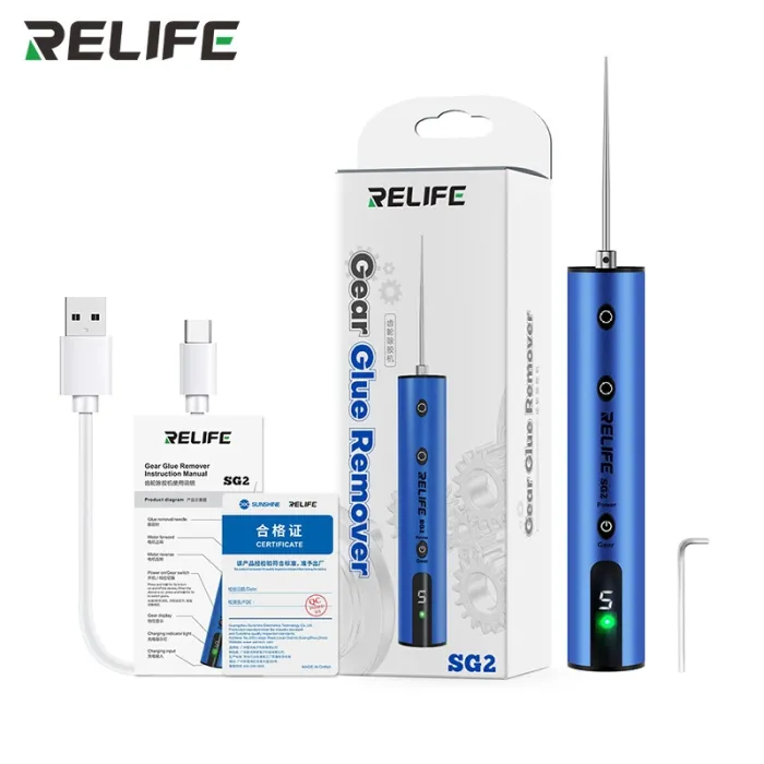 Машинка для удаления OCA клея RELIFE SG2 / 5 скоростей / 1800 мАч / Type-C