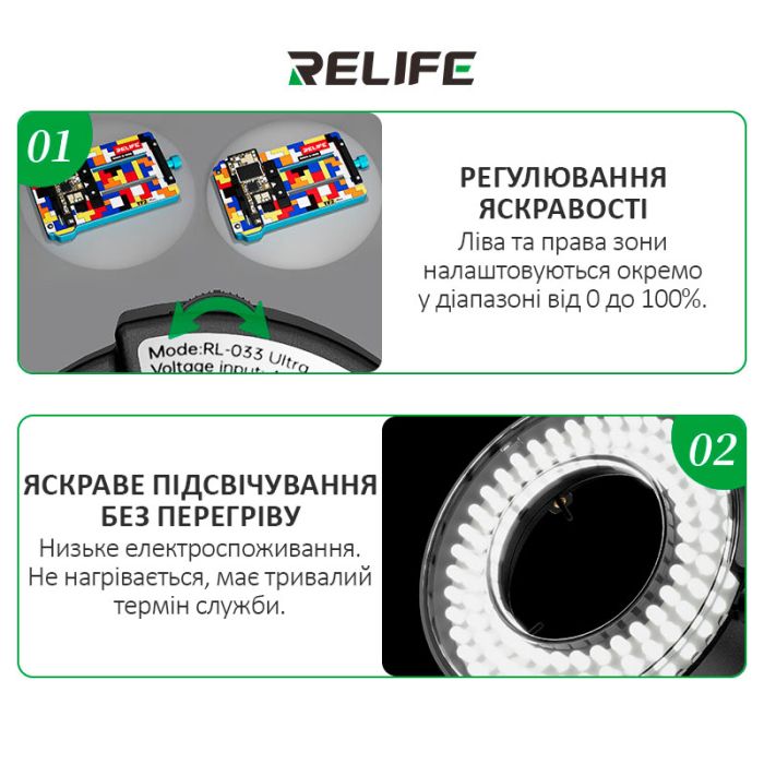 Подсветка для микроскопа RELIFE RL-033 Ultra светодиодная / USB 5В / 102 диода