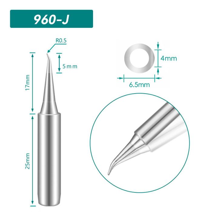 Жало, наконечник QUICK 960-J для паяльной станции 936 / 936A / TS1100 / 8686D+ / 8786D+
