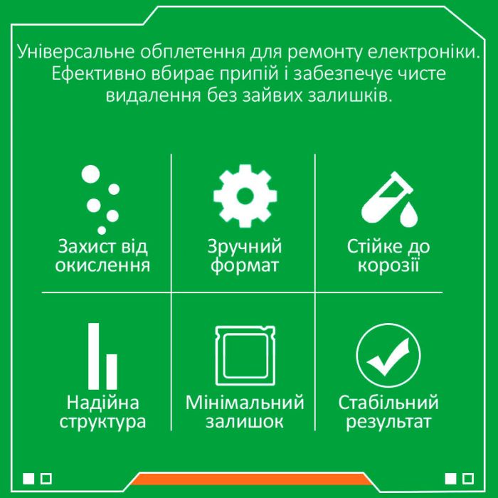 Обплетення для зняття припою RELIFE RL-3520 / довжина 2 м / ширина 3.5 мм