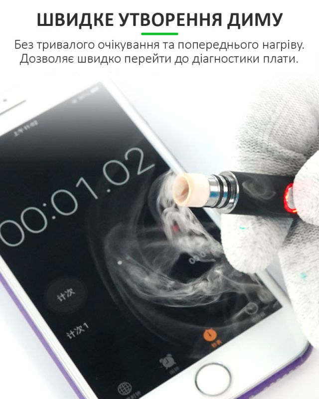 Детектор короткого замыкания RELIFE RL-069A распылитель паров канифоли / аккумуляторный / Черный