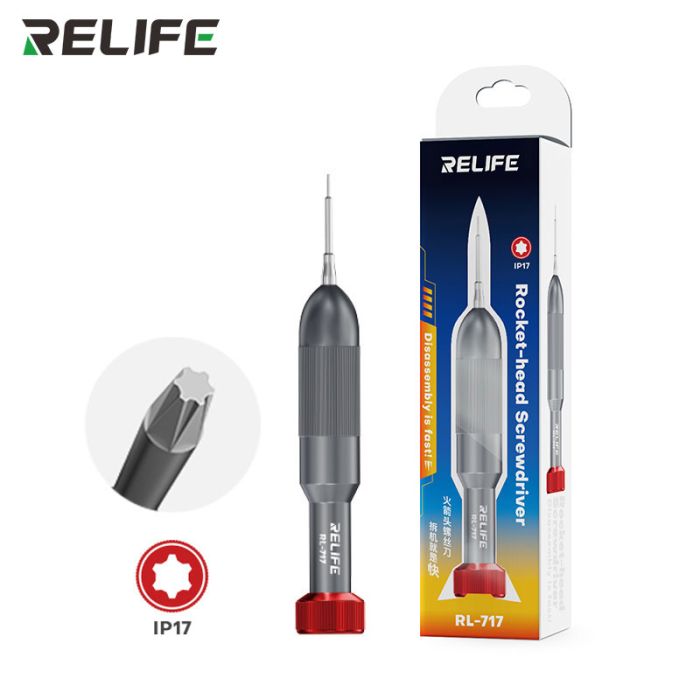 Отвертка прецизионная RELIFE RL-717 / сталь S2 / для ремонта iPhone 17 / IP17