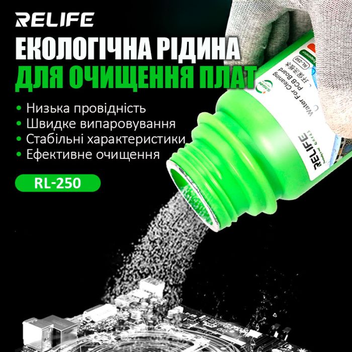 Жидкость для очистки плат RELIFE RL-250 / 250 мл