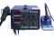 Паяльна станція 2 в 1 WEP 852D+SE pump / термофен + паяльник / компресор / 4 насадки / 650 Вт