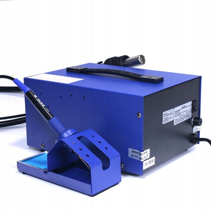 Паяльна станція 2 в 1 WEP 852D+SE pump / термофен + паяльник / компресор / 4 насадки / 650 Вт