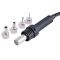 Паяльна станція 2 в 1 WEP 852D+SE pump / термофен + паяльник / компресор / 4 насадки / 650 Вт