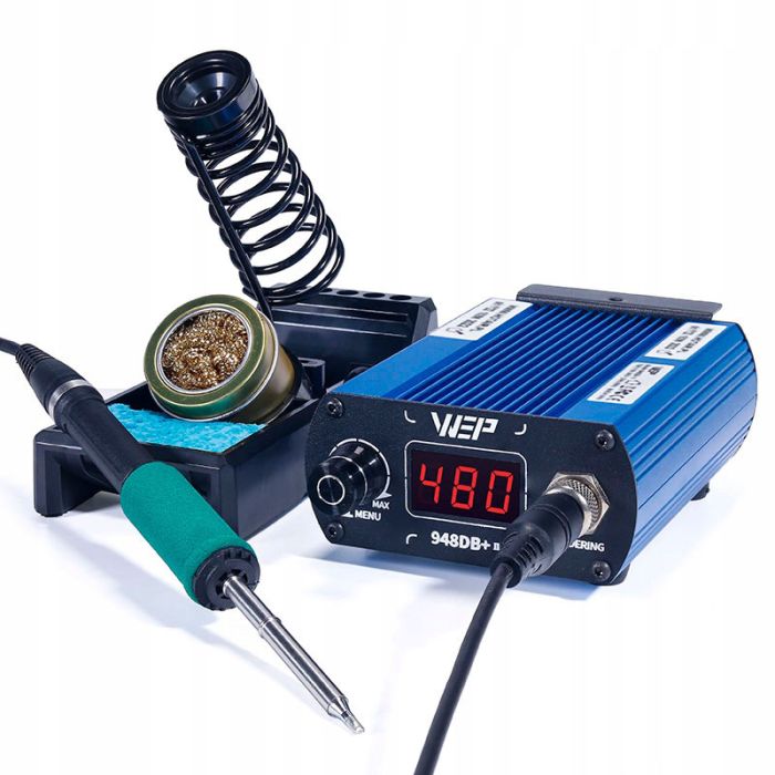 Паяльная станция WEP 948DB+ II / Жало T12 / 200-480°C / 3 канала памяти / 75 Вт