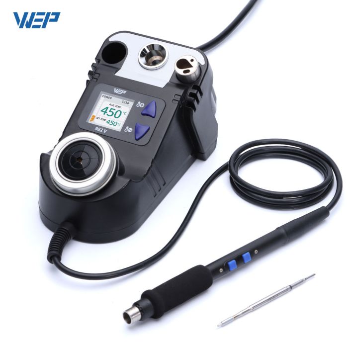 Паяльная станция WEP 982 V / прецизионный паяльник C210 / 90-450°C / 40 Вт Black