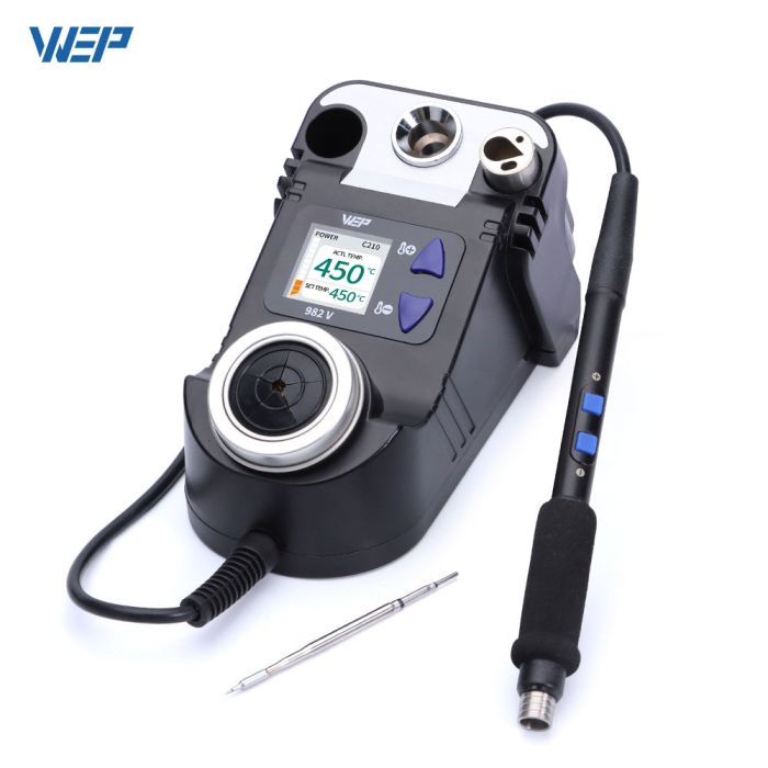 Паяльная станция WEP 982 V / прецизионный паяльник C210 / 90-450°C / 40 Вт Black