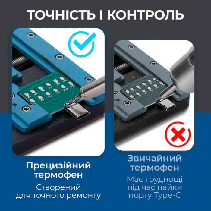 Термовоздушная паяльная станция WEP 8509-I / 3 канала памяти / 100-480°C / 8 мини насадок / 170 Вт