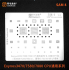 Трафарет BGA Amaoe SAM:4 Exynos 3470/7580/7880 CPU для Samsung A520/A310/S5 mini (0.12mm)