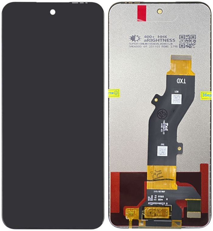 Дисплей + сенсор Tecno Pova 6 Neo 5G / KL8 Black - p/n: BV067WBM-L05-XV00_FPCA_R0.0