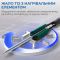 Паяльная станция 2 в 1 WEP 902D-IV / термофен + паяльник T12 / 3 канала памяти / 775 Вт