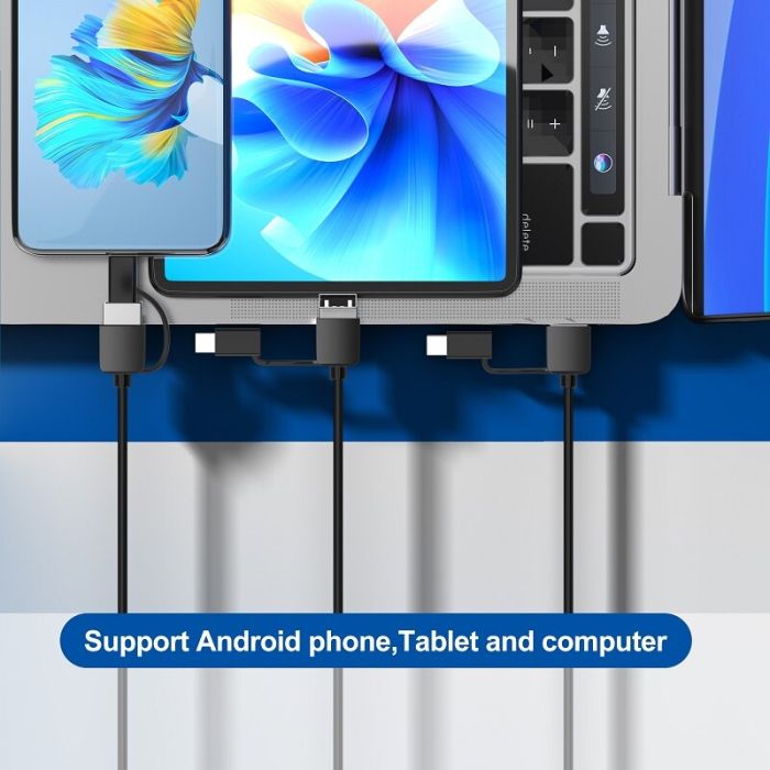 Микроскоп цифровой портативный AN104 / кратность 1000X / OTG Micro USB / Type-C / подсветка